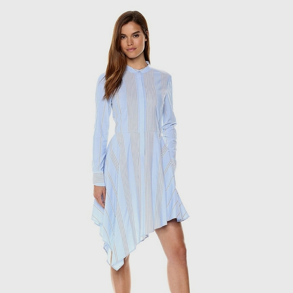 BCBG Maxazria Rayanne Asymmetrical Shirt Dress